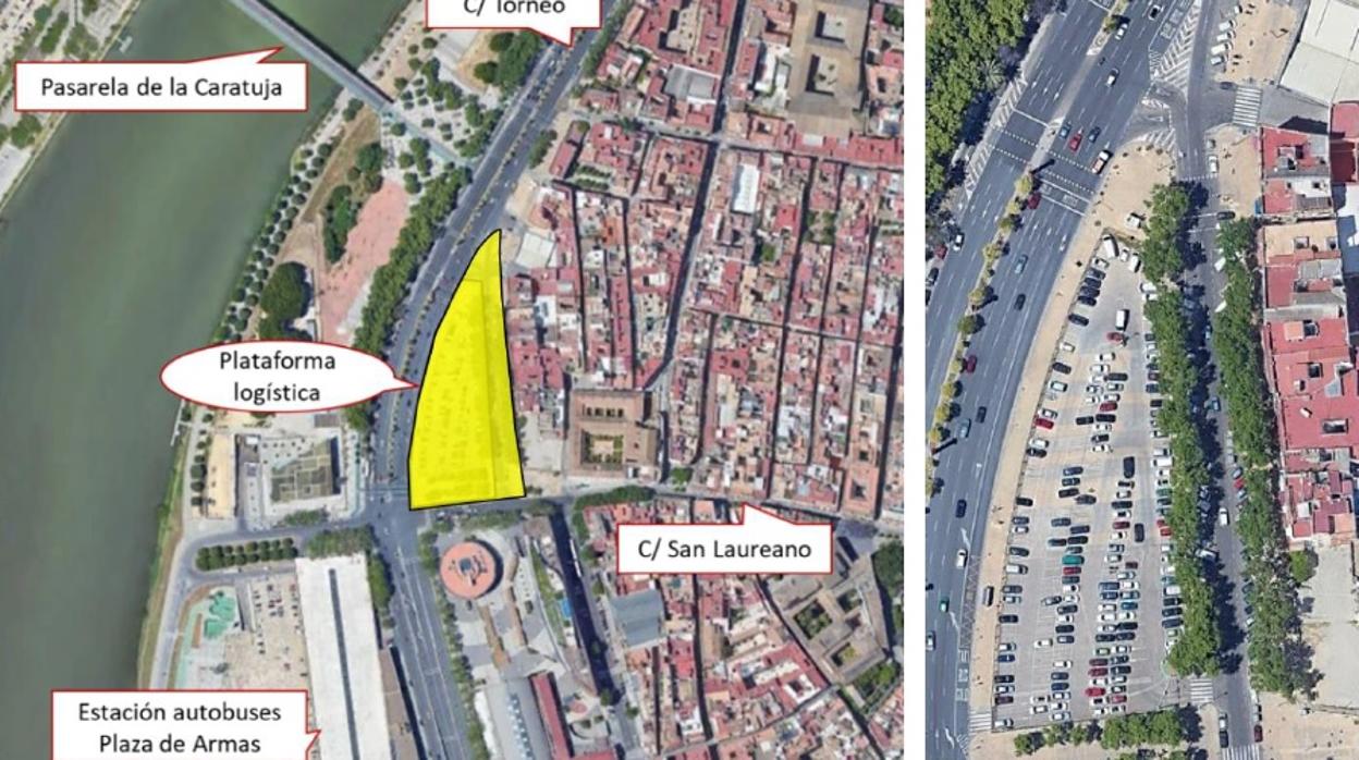 La superficie donde irá ubicado bajo rasante el futuro centro logistico