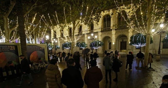 Las campanadas en la Plaza Nueva