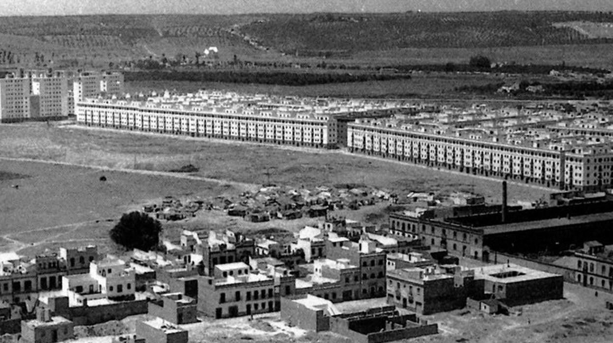 Vista aéra del barrio El Tardón