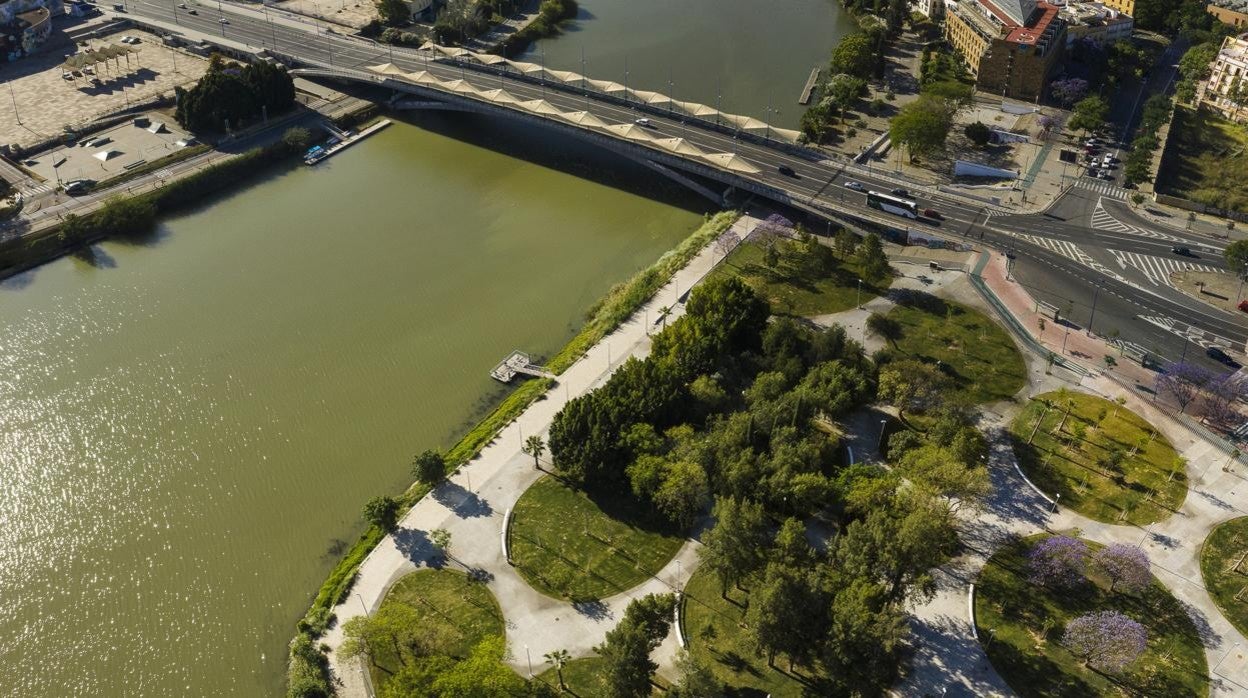 Vista aérea del Parque Magallanes