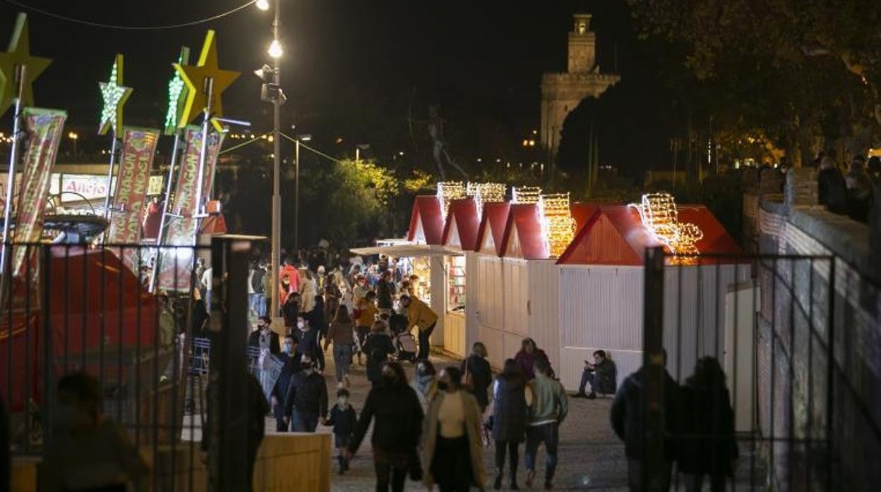 Feria navideña montada en el Muelle de Nueva York el pàsado diciembre