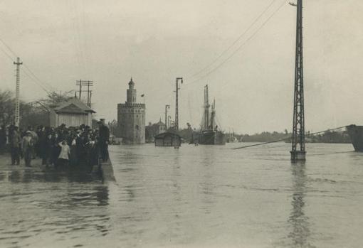 Crecida del Guadalquivir en el año 1917