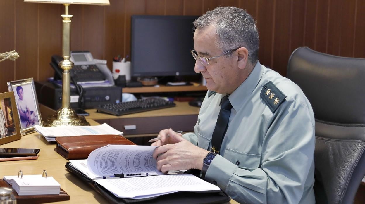 Luis Ortega Carmona, jefe de la Comandancia de la Guardia Civil en Sevilla