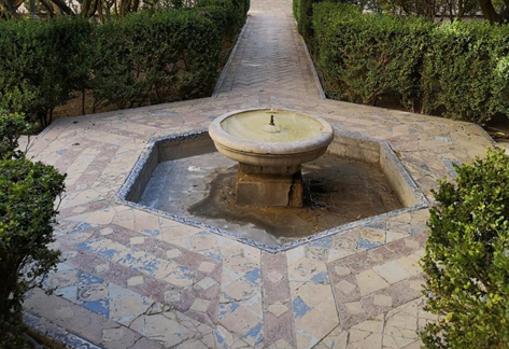 La fuente del Jardín del Príncipe, en el Alcázar de Sevilla