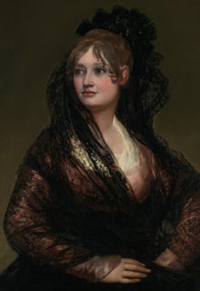 Retrato femenino con mantilla de Goya