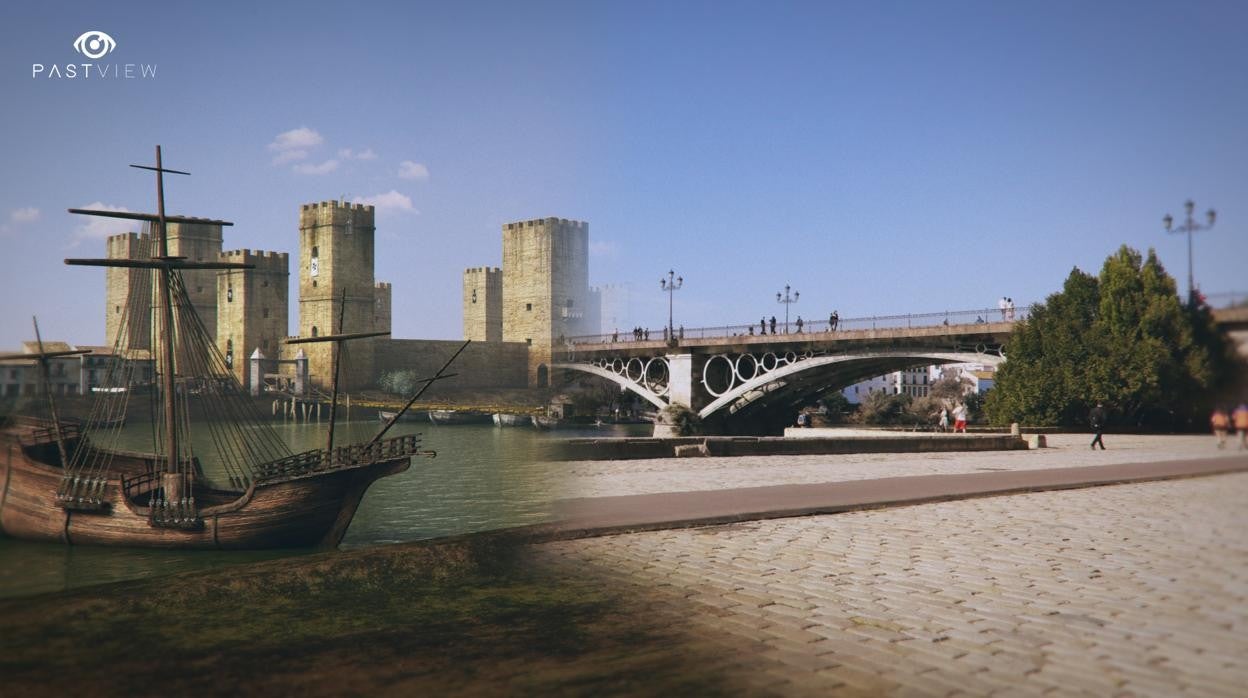 El Castillo de la Inquisición y el puente de barcas en realidad virtual