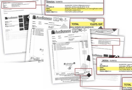 Las facturas duplicadas con el coste inflado para desviar fondos