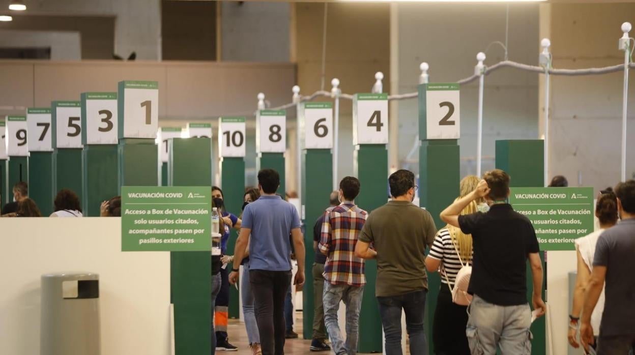 Vacunación en el estadio olímpico