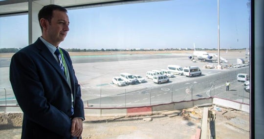 En la nueva zona de embarque aún en obras