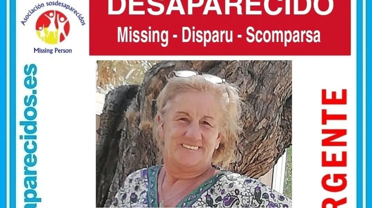 La alerta con la fotografía de la desaparecida que se está difundiendo por redes sociales