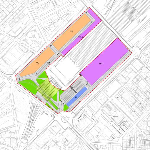 El proyecto acordado entre el Ayuntamiento y Adif para reordenar Santa Justa