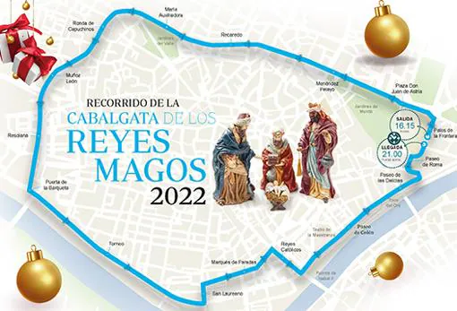 Así es el recorrido de la Cabalgata de Reyes Magos 2022 de Sevilla tras el cambio sufrido por el Covid