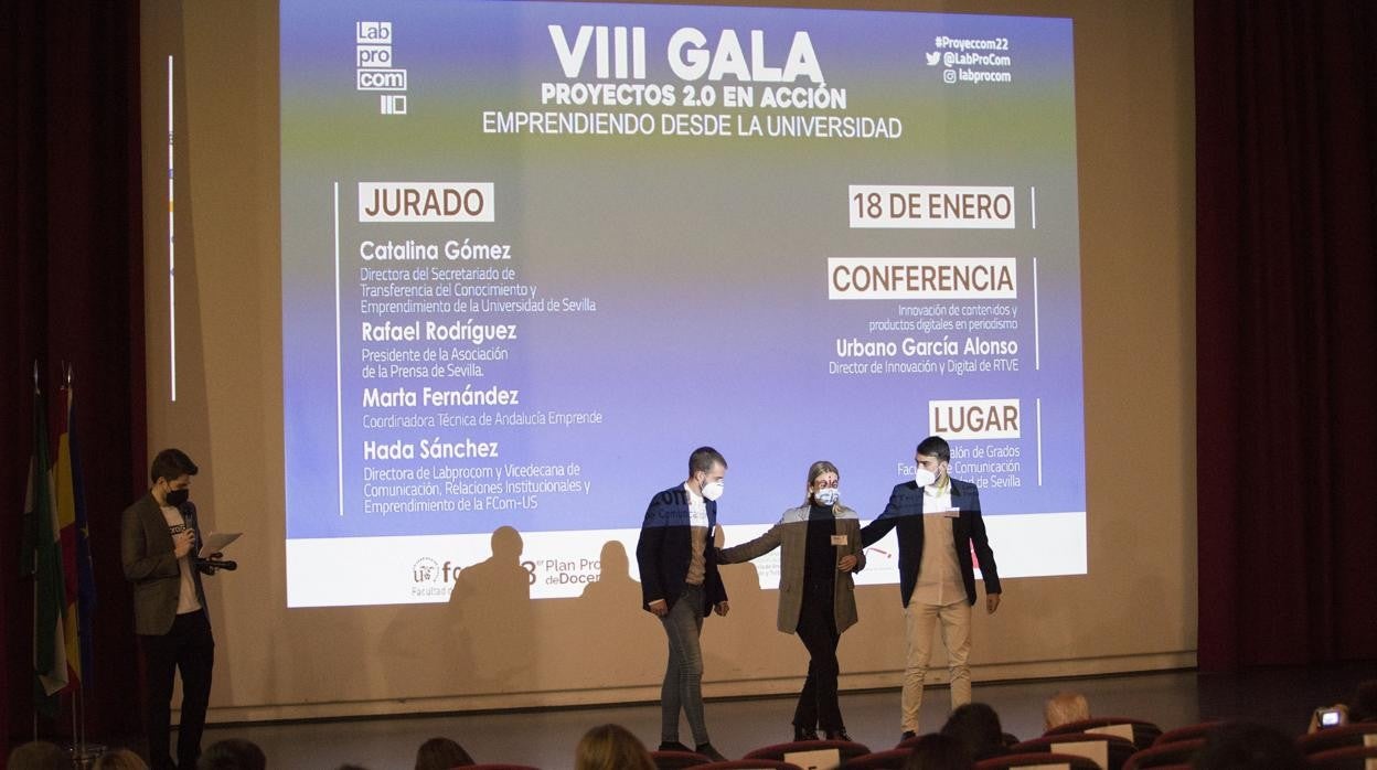Un momento de la gala celebrada en la Facultad de Comunicación de la Universidad de Sevilla