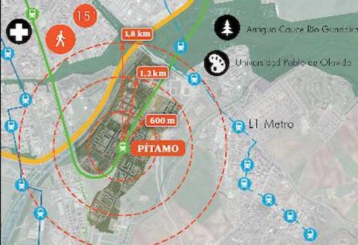 Así será el nuevo barrio del Pítamo que unirá Bellavista con Montequinto