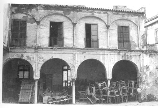 Logia del Palacio de los Ponce de León en una imagen de 1929