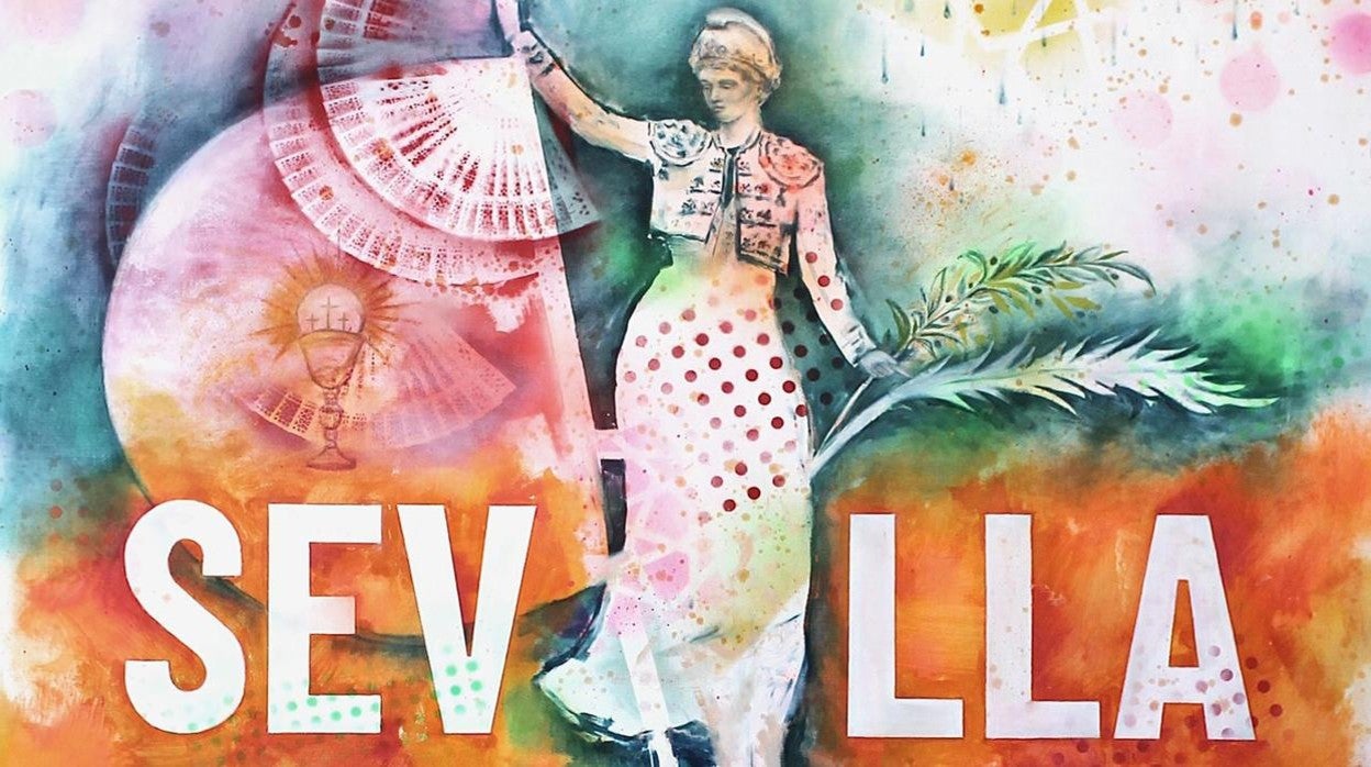 Un detalle del cartel de las Fiestas de la Primavera