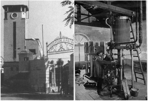 Imágenes de la fábrica de la Pirotecnia en activo