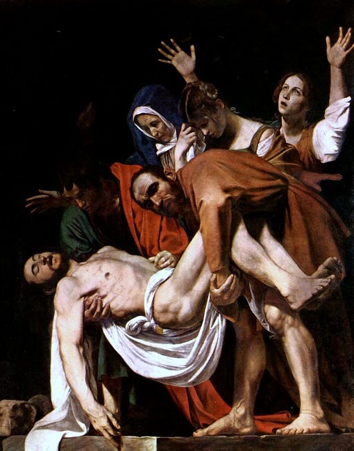 El traslado al sepulcro de Caravaggio, en los Museos Vaticanos