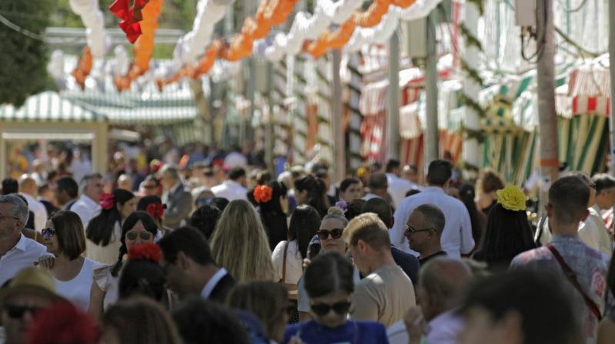 Ambiente en la Feria de Abril de Sevilla