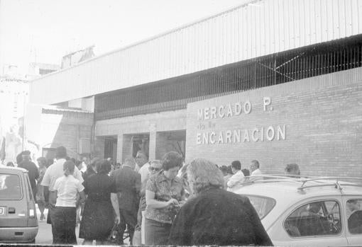 Mercado provisional en octubre de 1973