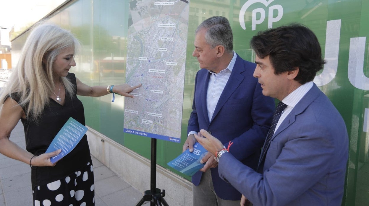 Patricia del Pozo, José Luis Sanz y Mario Muñoz-Atanet