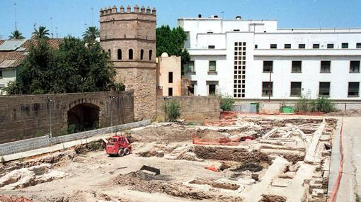 Los restos del Corral de las Herrerías encontrados en el solar de la Torre de la Plata