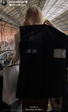 La influencer en Atocha