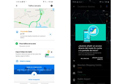 Cómo activar el modo Conducción en la nueva app de Google Maps