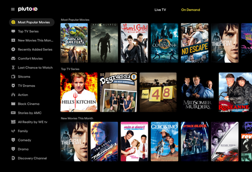 Llega Pluto TV, el servicio de streaming gratuito: te contamos cómo se instala y sus canales