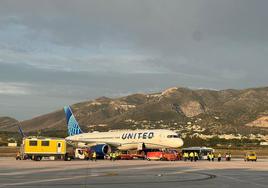 Llega al aeropuerto de Málaga el primer vuelo de United de Nueva York a Andalucía
