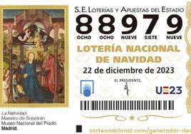El 88979, tercer quinto premio de la Lotería de Navidad, deja en Andalucía casi cuatro millones de euros