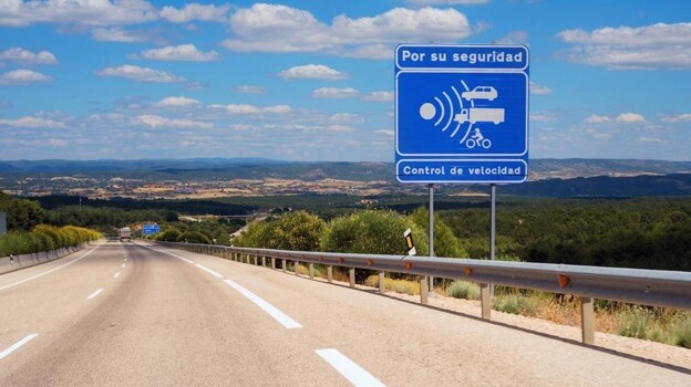 Speed ​​Limit Sign On A Spanish Motorway