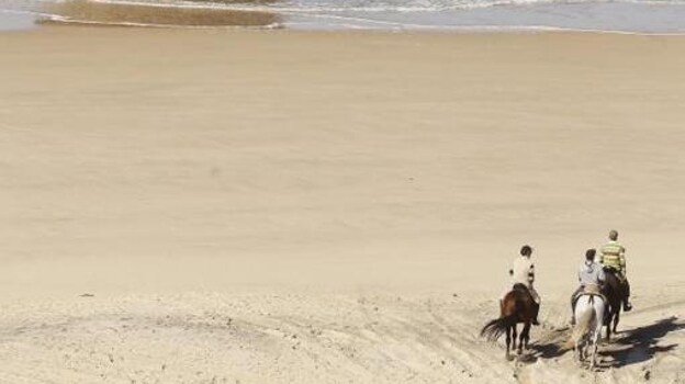 A caballo por la playa de Matalascañas