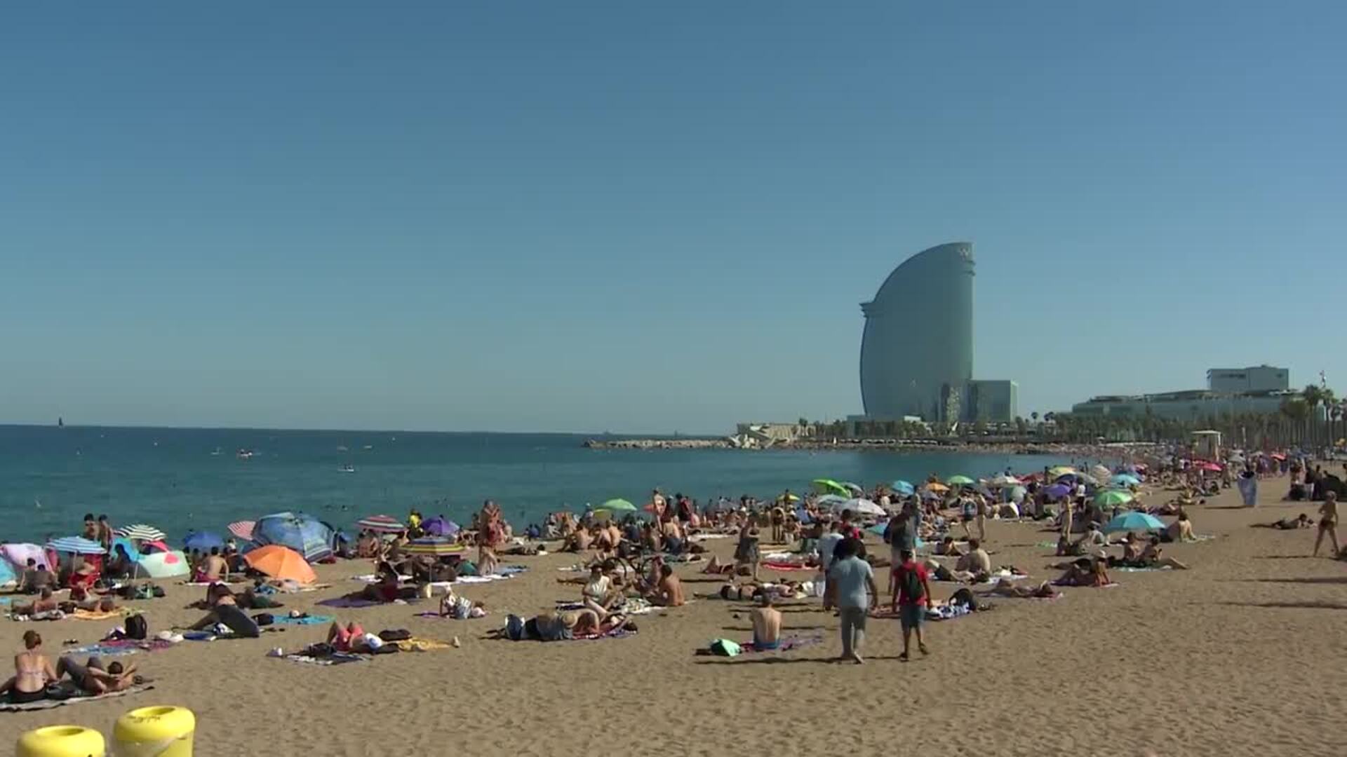 Domingo de altas temperaturas en Barcelona