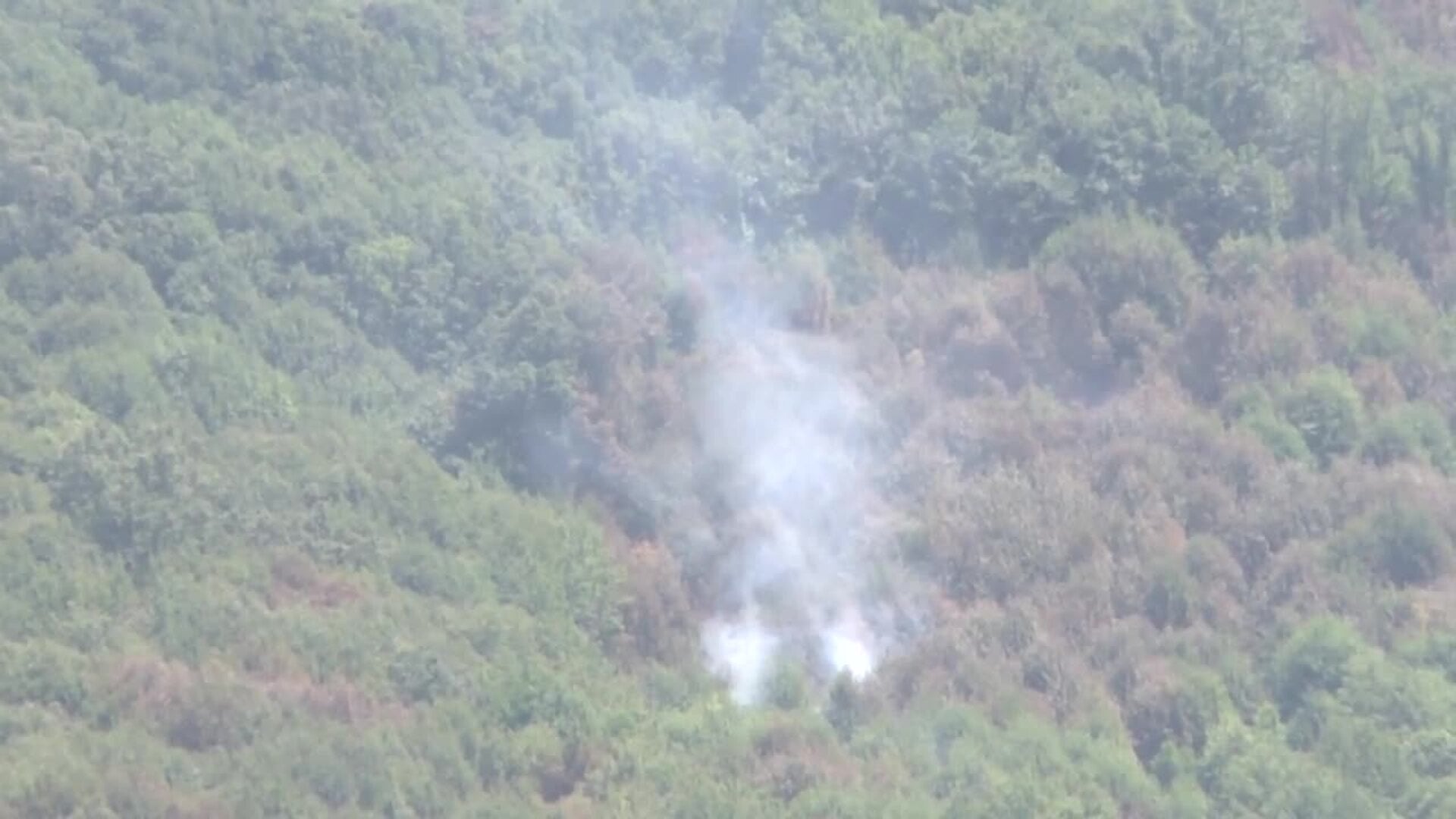 Incendio forestal en la comarca cacereña del Valle del Jerte