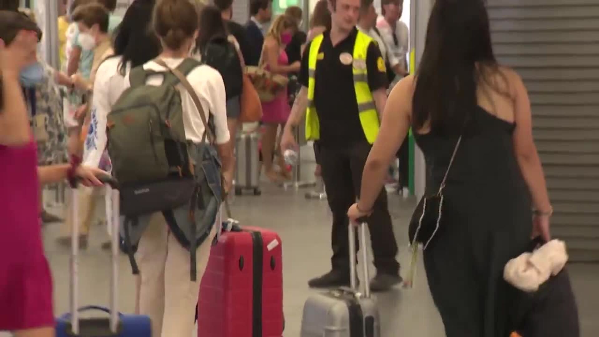 Operación salida de agosto en la estación de Atocha