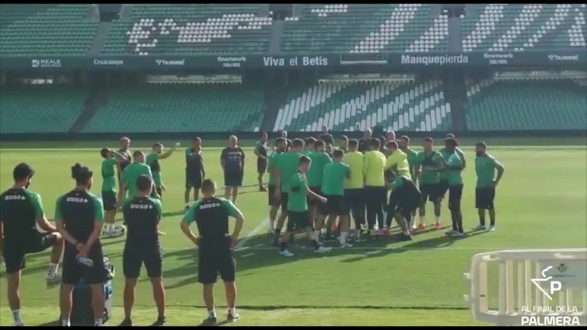 Última sesión del Betis antes del Elche sin Canales ni Sabaly