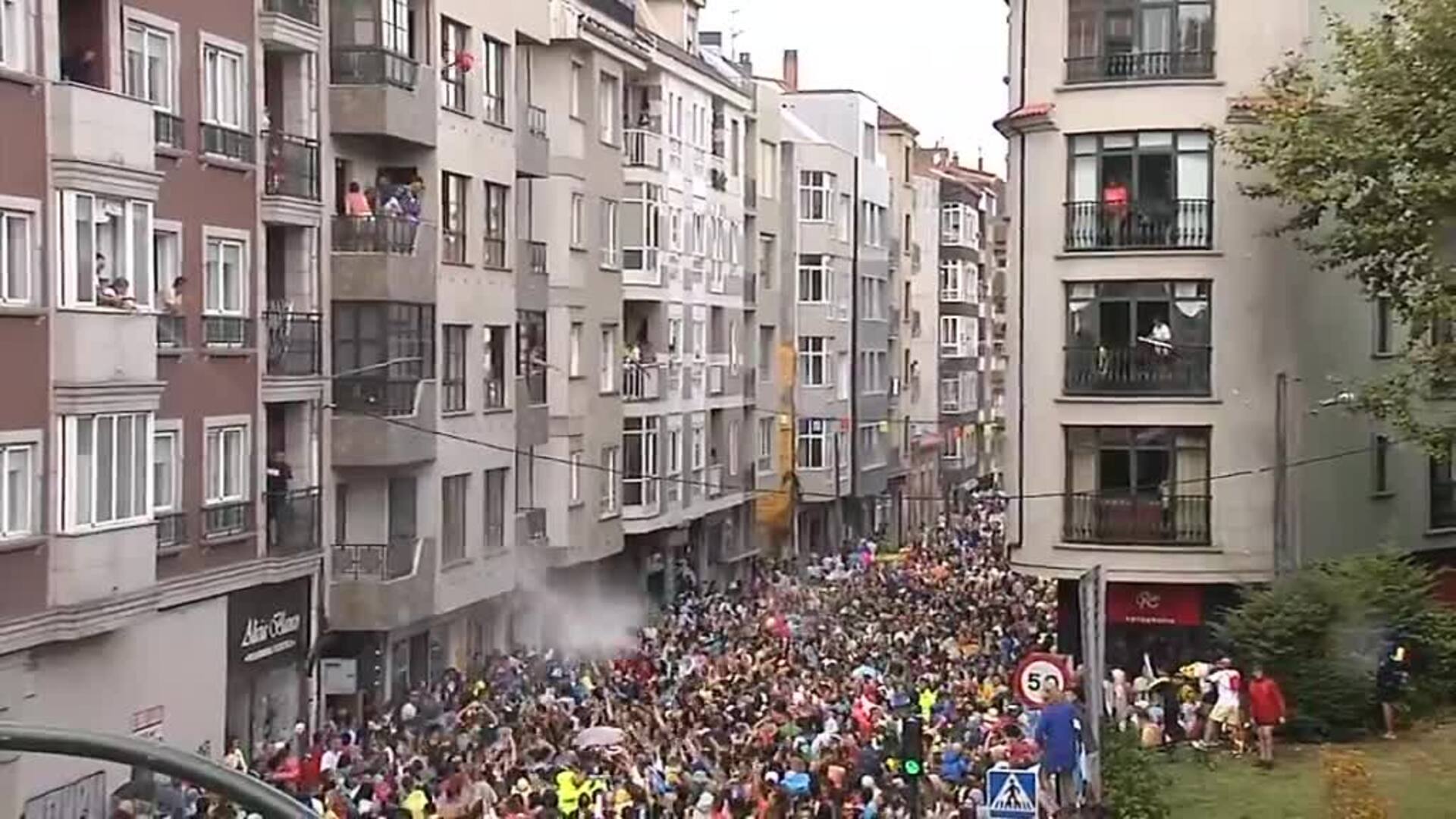 A pesar de la sequía se mantienen las fiestas del agua en Vilagarcía de Arousa