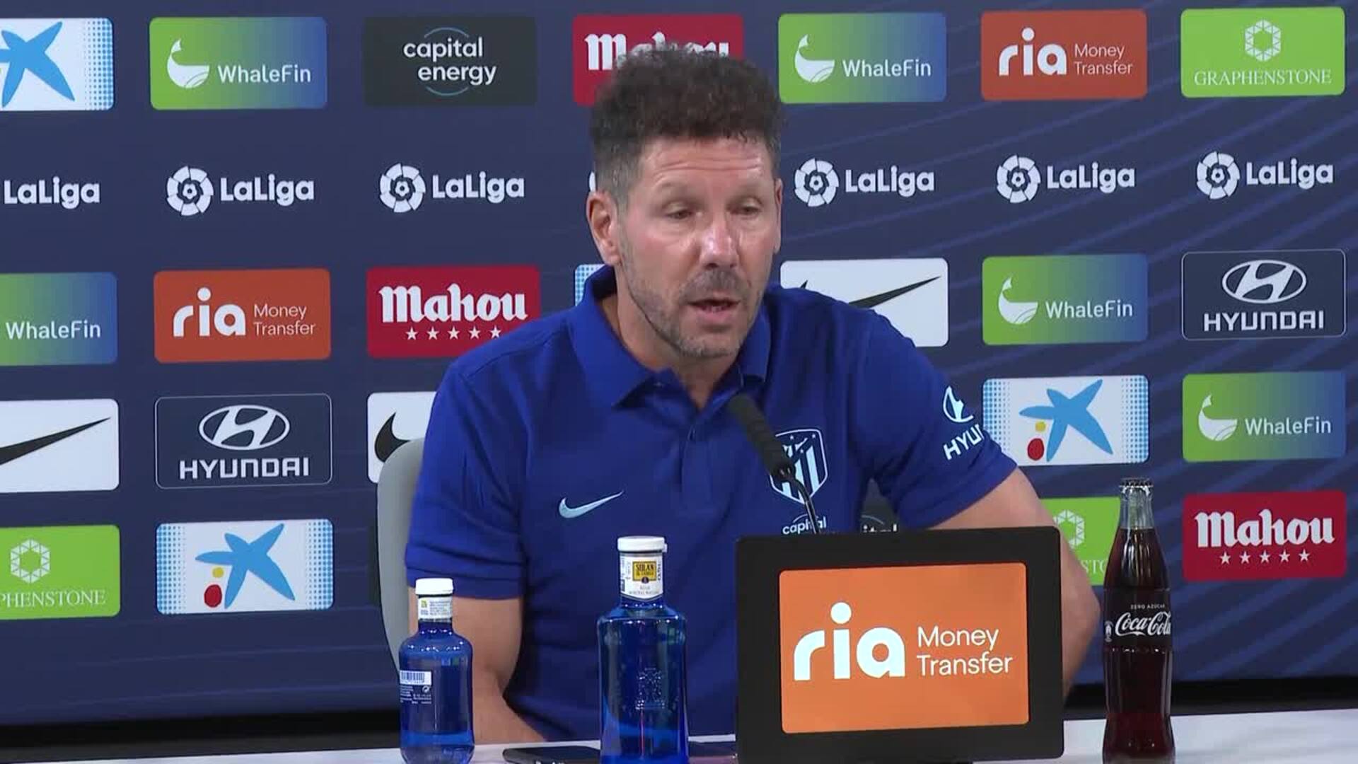 Simeone: "Siempre con el Villarreal son partidos entretenidos"