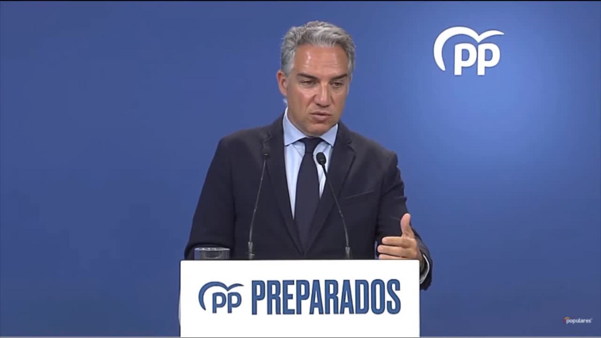 PP votará 'no' al decreto de ahorro energético si el Gobierno no lo corrige mañana