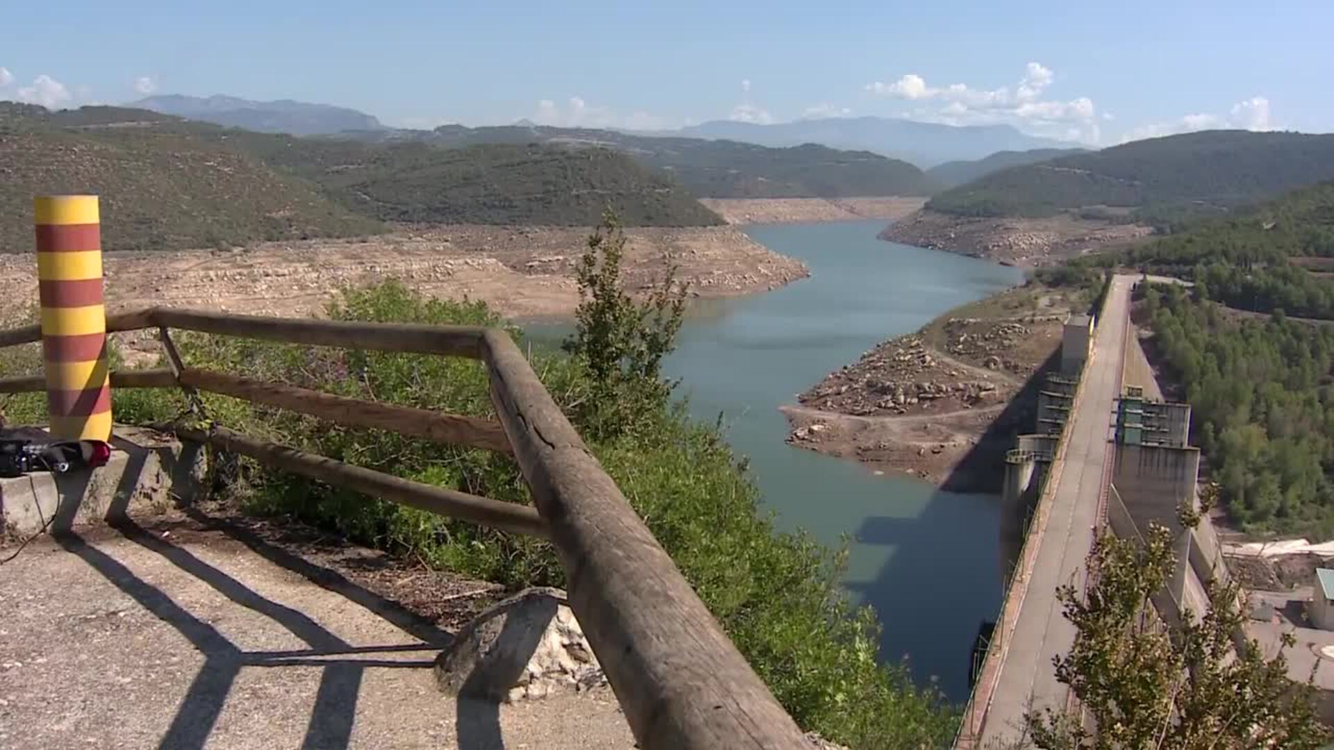 La central hidroeléctrica de Rialb cesa su actividad al caer sus reservas por debajo del 6%