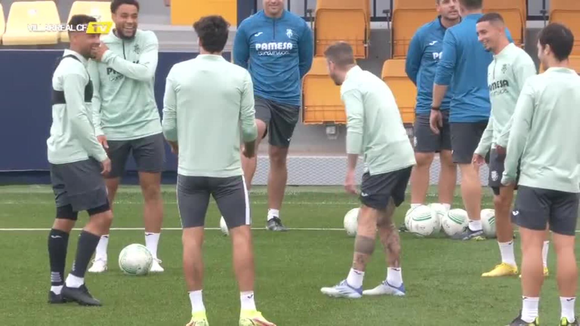 El Villarreal se entrena pensando en el partido de Conference ante el Austria de Viena