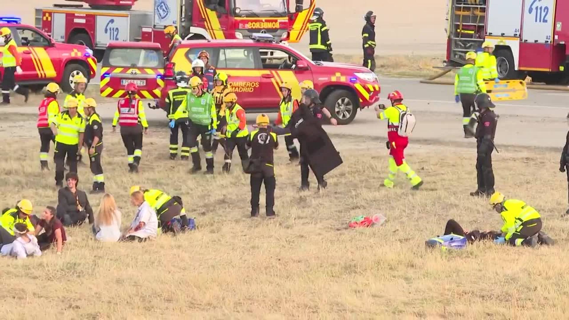 La base aérea de Cuatro Vientos celebra un simulacro de emergencias con más de 1.200 participantes