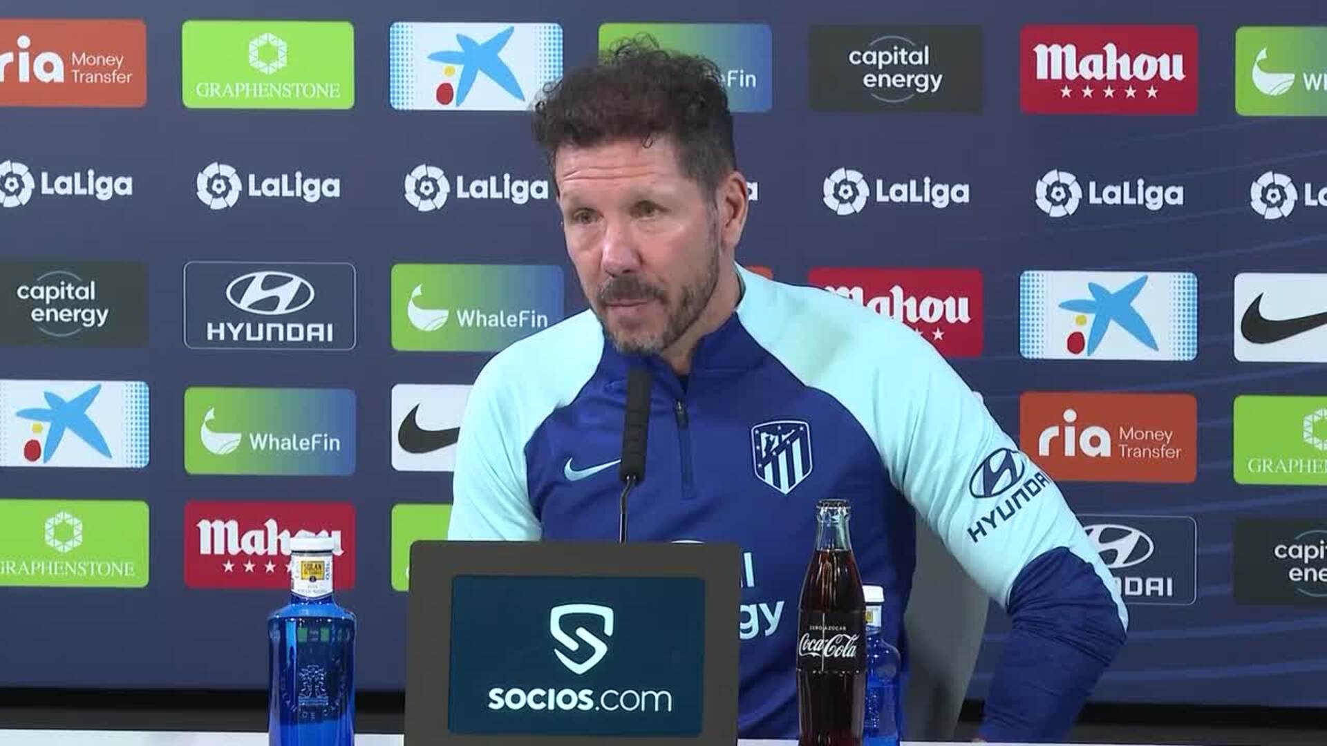 Simeone: "Somos una familia y es el momento de estar todos juntos"