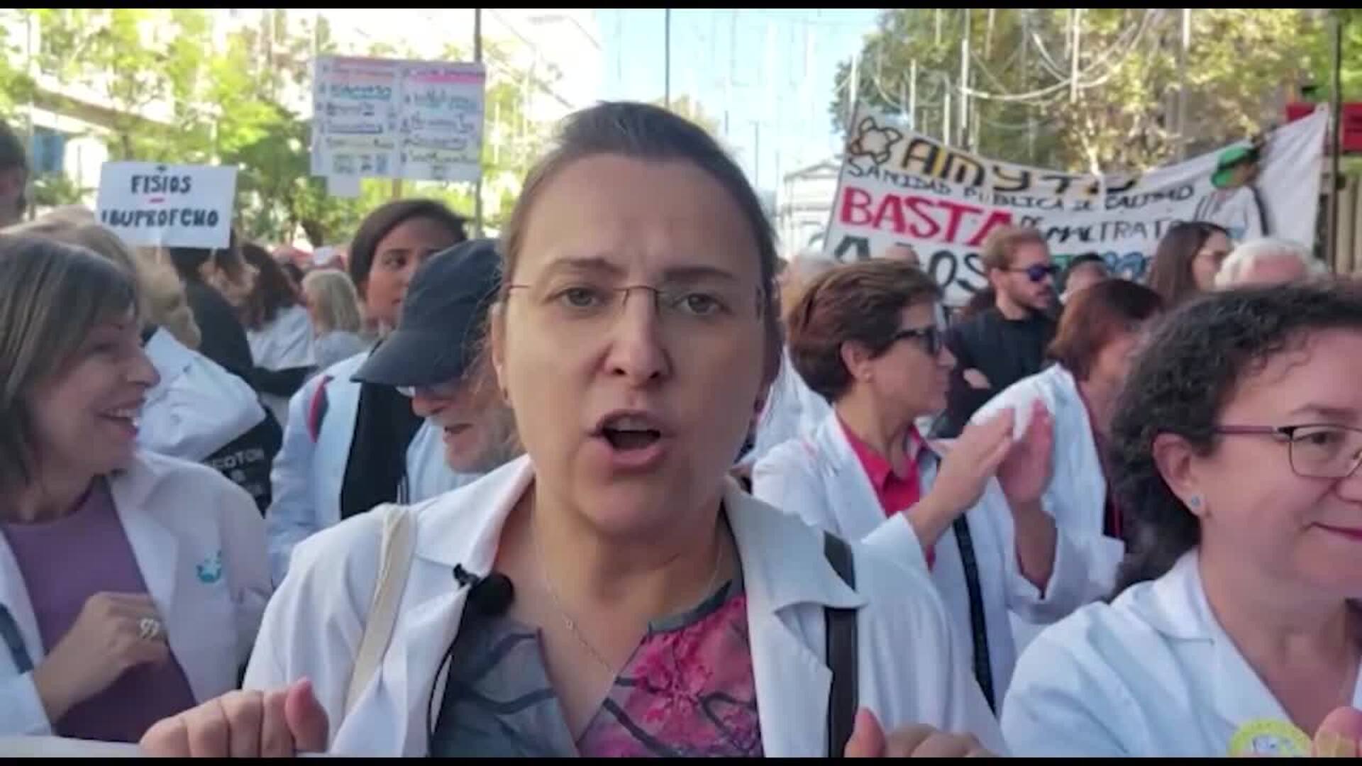 Amyts afirma que la población "está con la sanidad de todos" y no va "aceptar recortes"