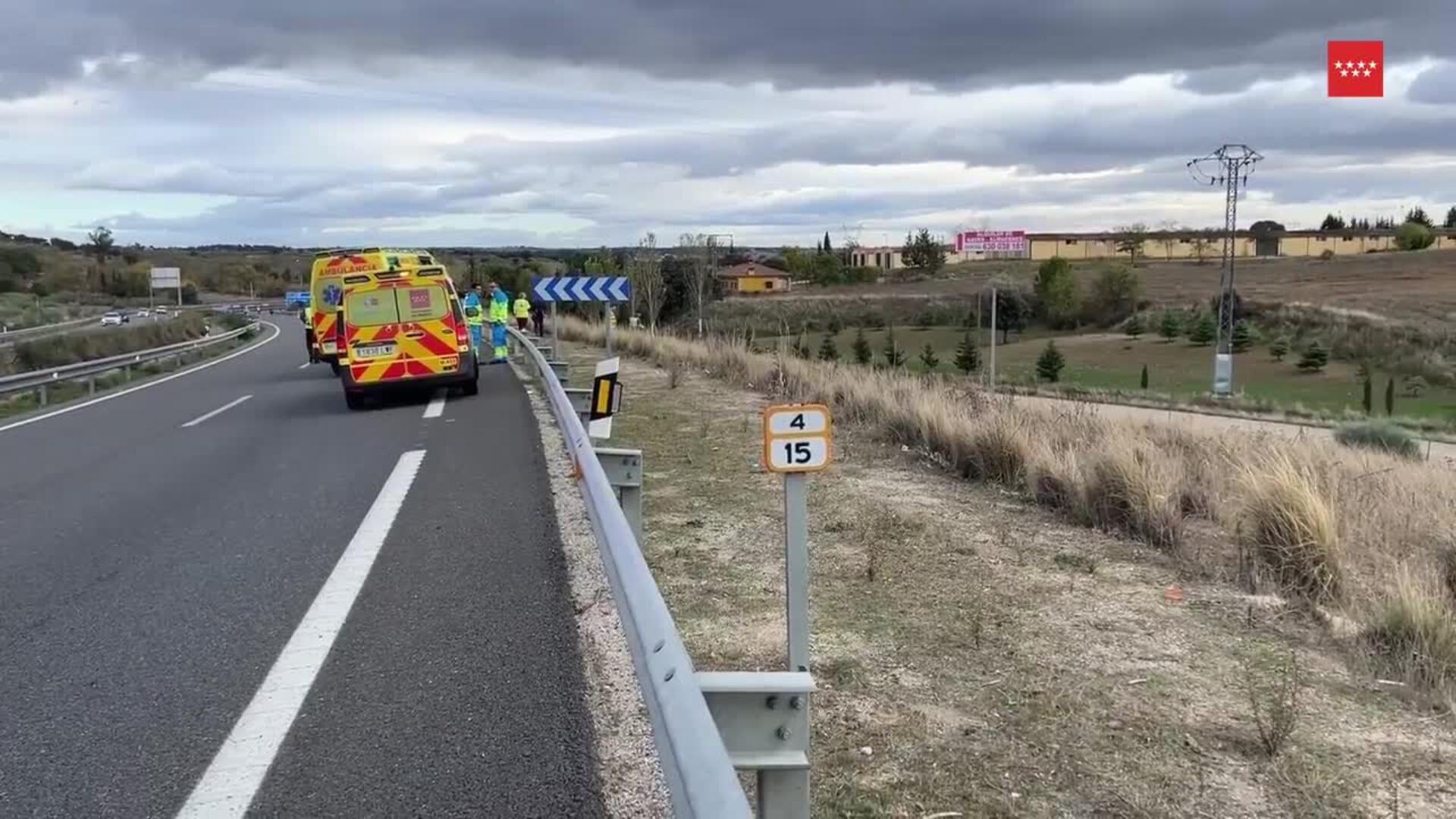 Muere un motorista al perder el control y salirse de la vía en la M-501 a la altura de Brunete