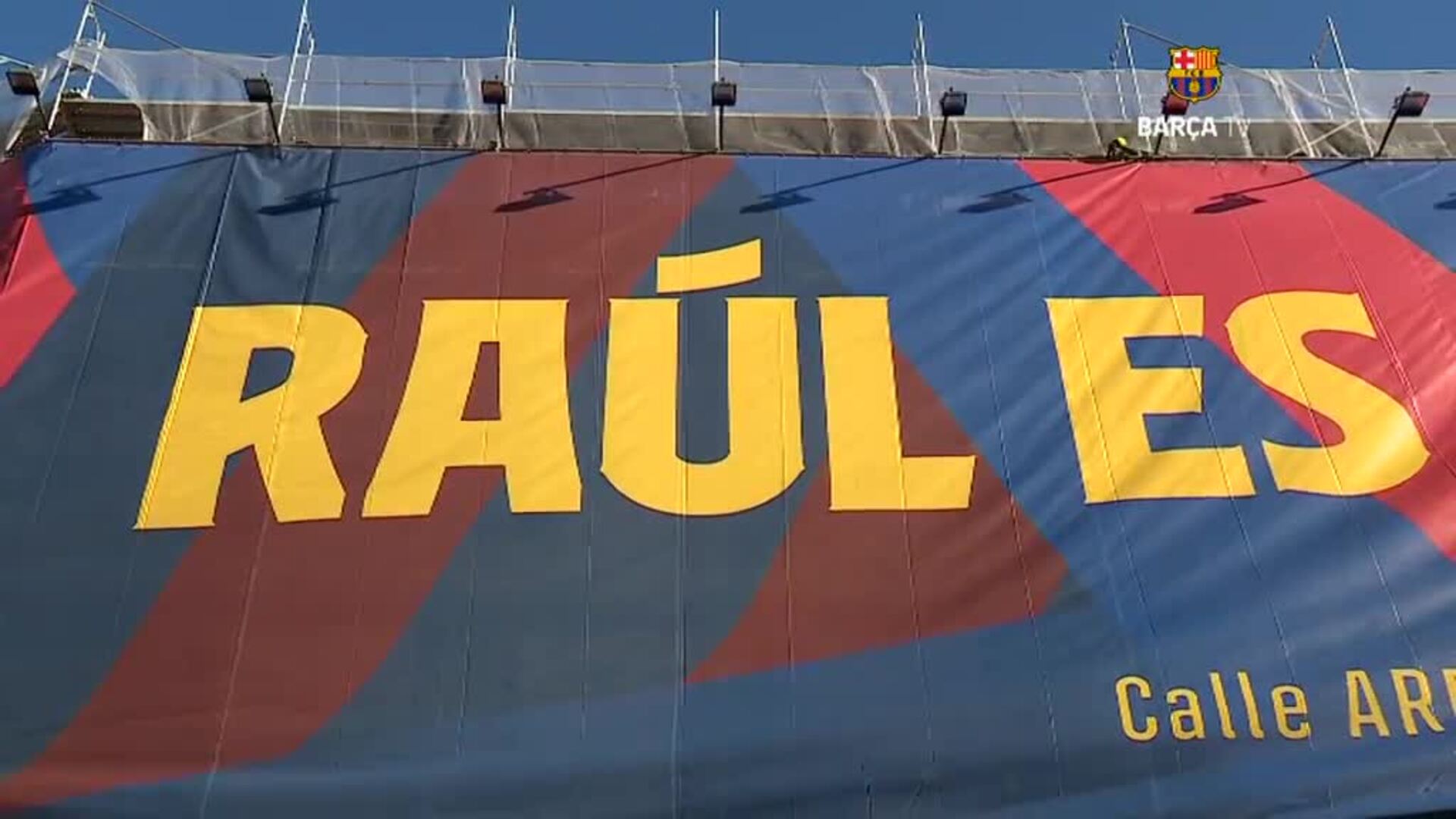 'Raúl es culer', eslogan publicitario de la nueva tienda del Barça en Madrid