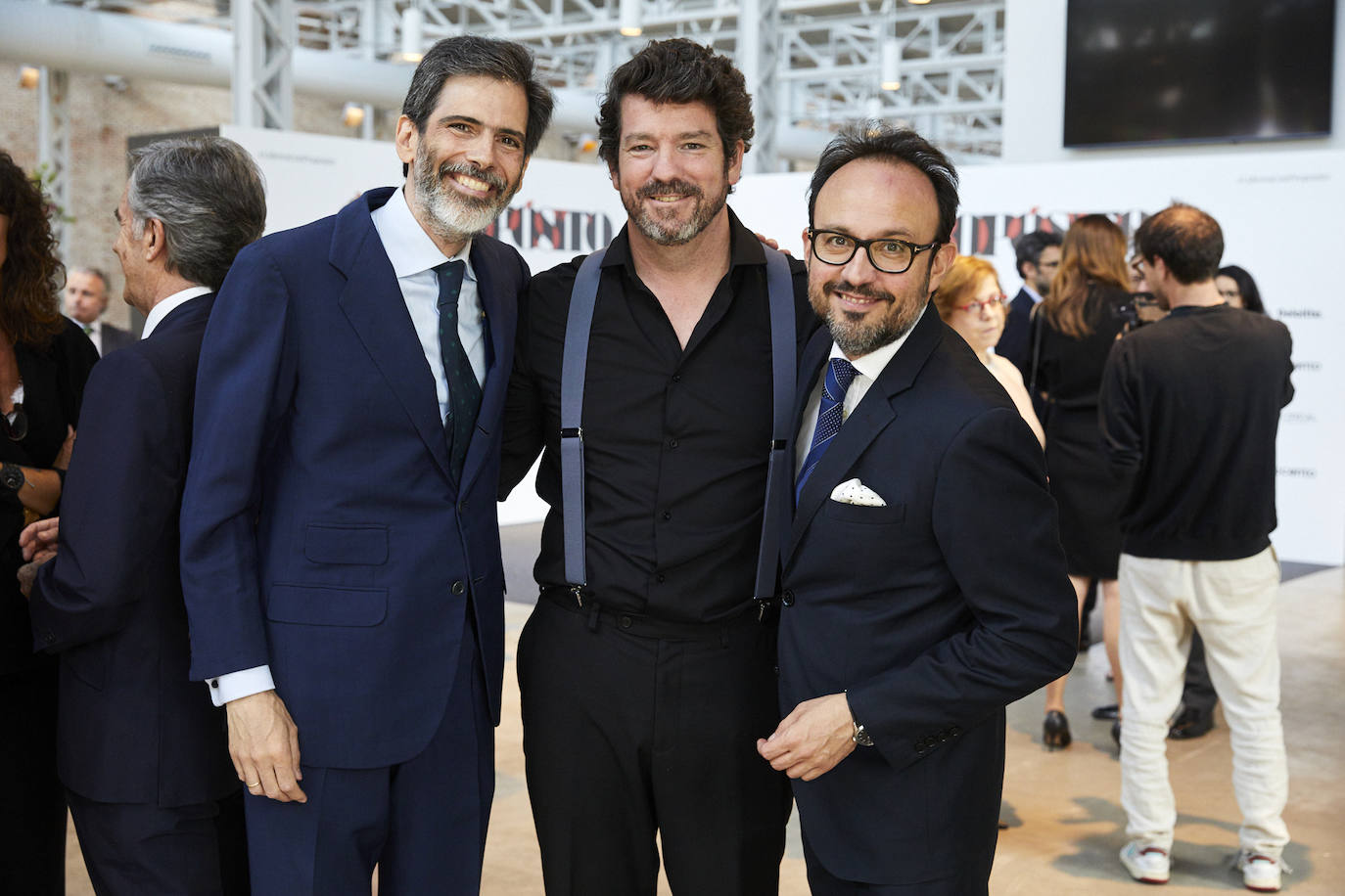 Hugo Giralt, socio fundador y CEO de Propelland y miembro del comité asesor de Líderes con propósito; Pedro Alfaro, director de Musical Thinkers; y Héctor García-Santacruz, director general de Antrópico
