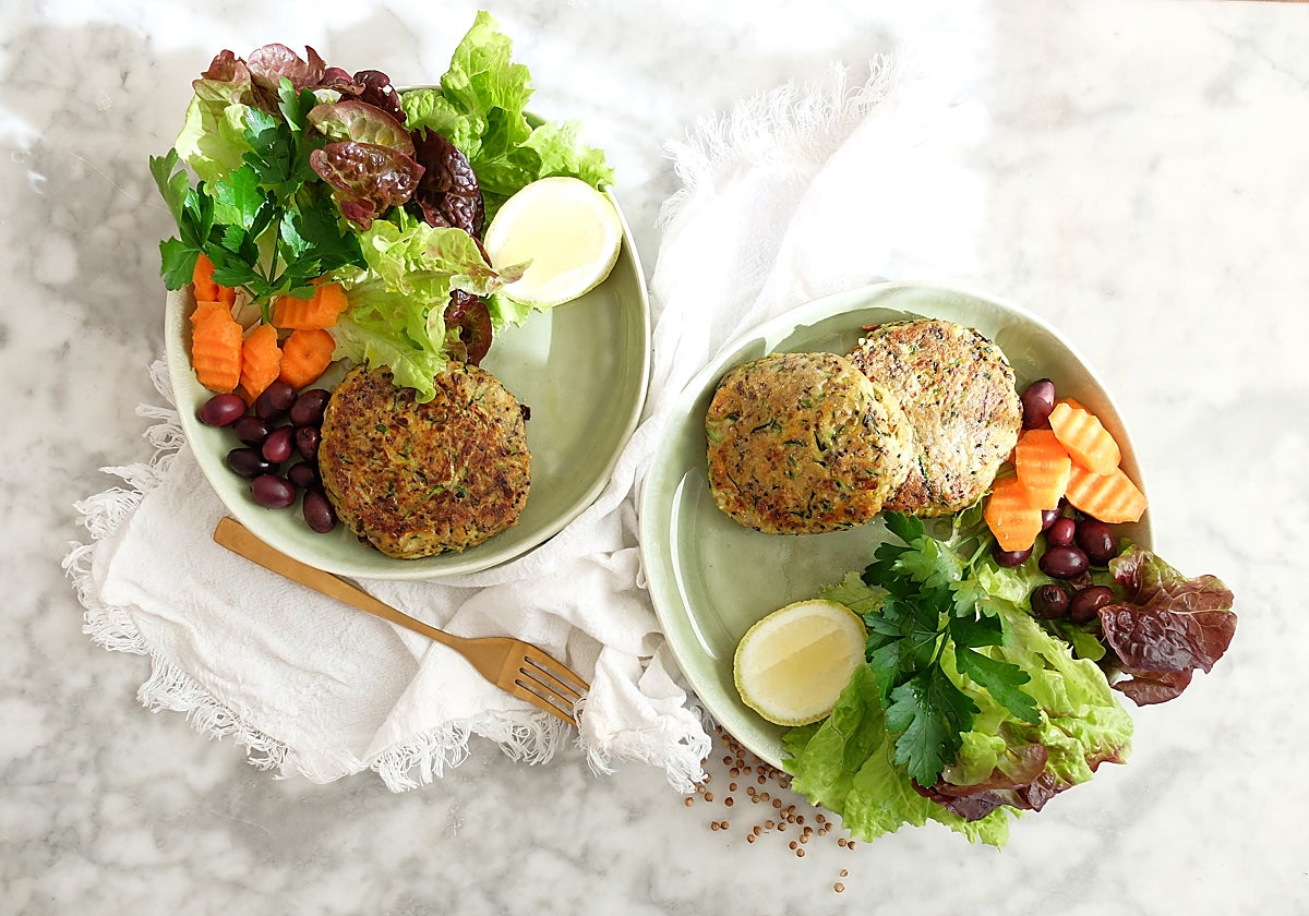 Hamburguesas de calabacín.