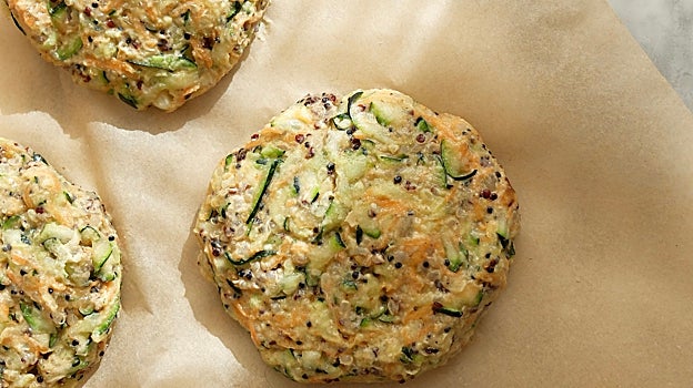 Hamburguesa de calabacín.